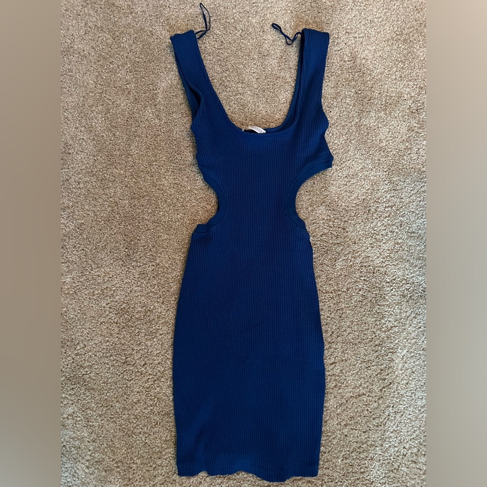 Zara royal blue mini dress
